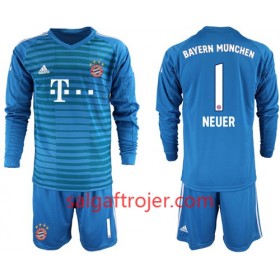 FC Bayern München Fodboldtrøjer Neuer 1 Børn Udebanesæt 2018/19 Langærmet